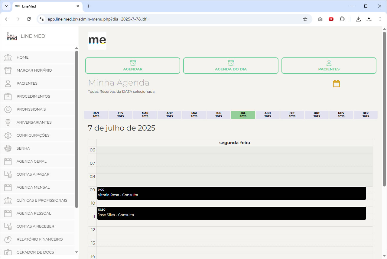 Agenda do Dia